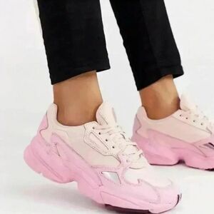 Adidas Originals Falcon trainers in pink tint
